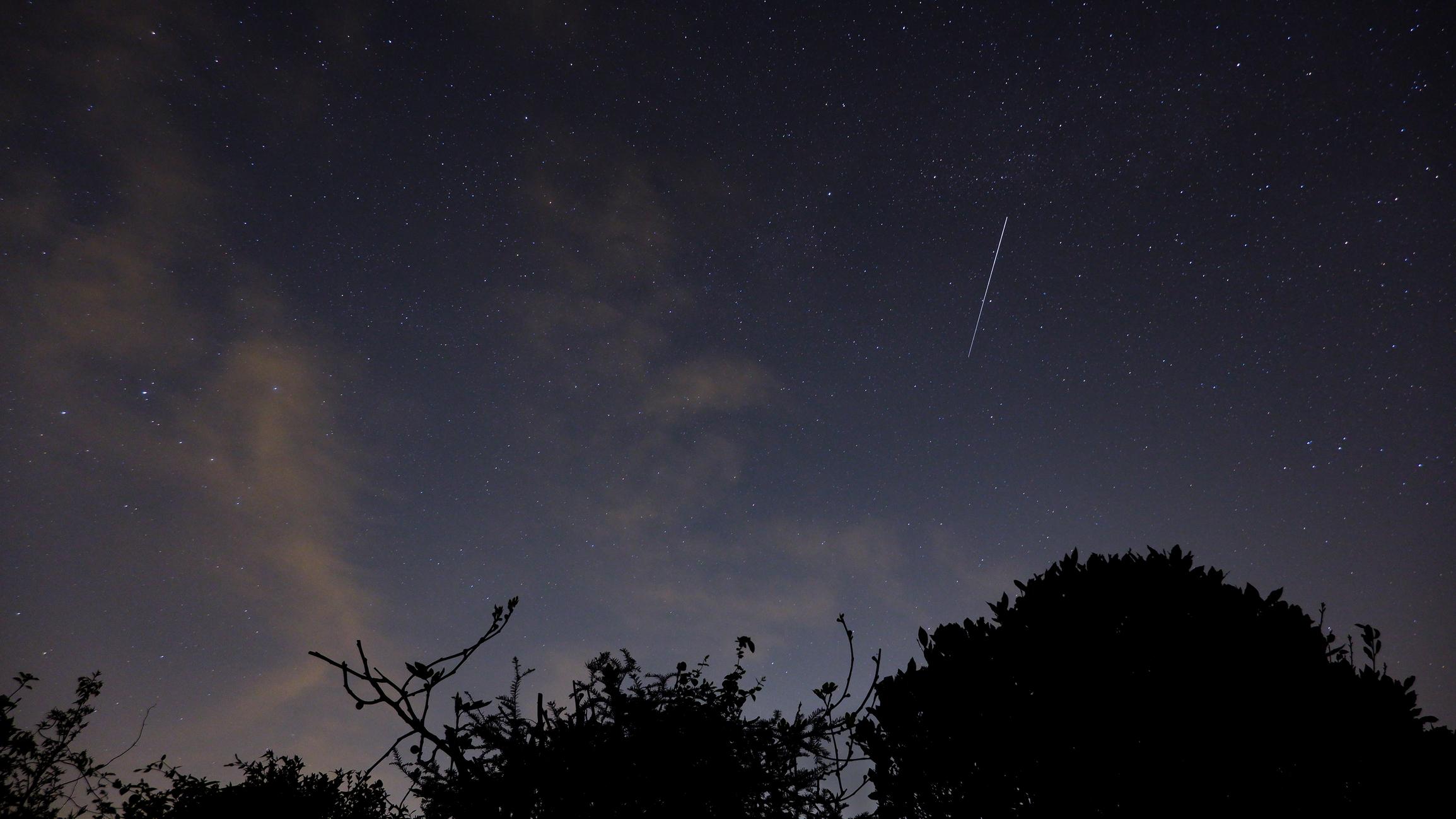The Lyrid meteor shower, photographed in 2020. (Isaac Podesta / iStock) The Lyrid meteor shower, photographed in 2020. (Isaac Podesta / iStock)