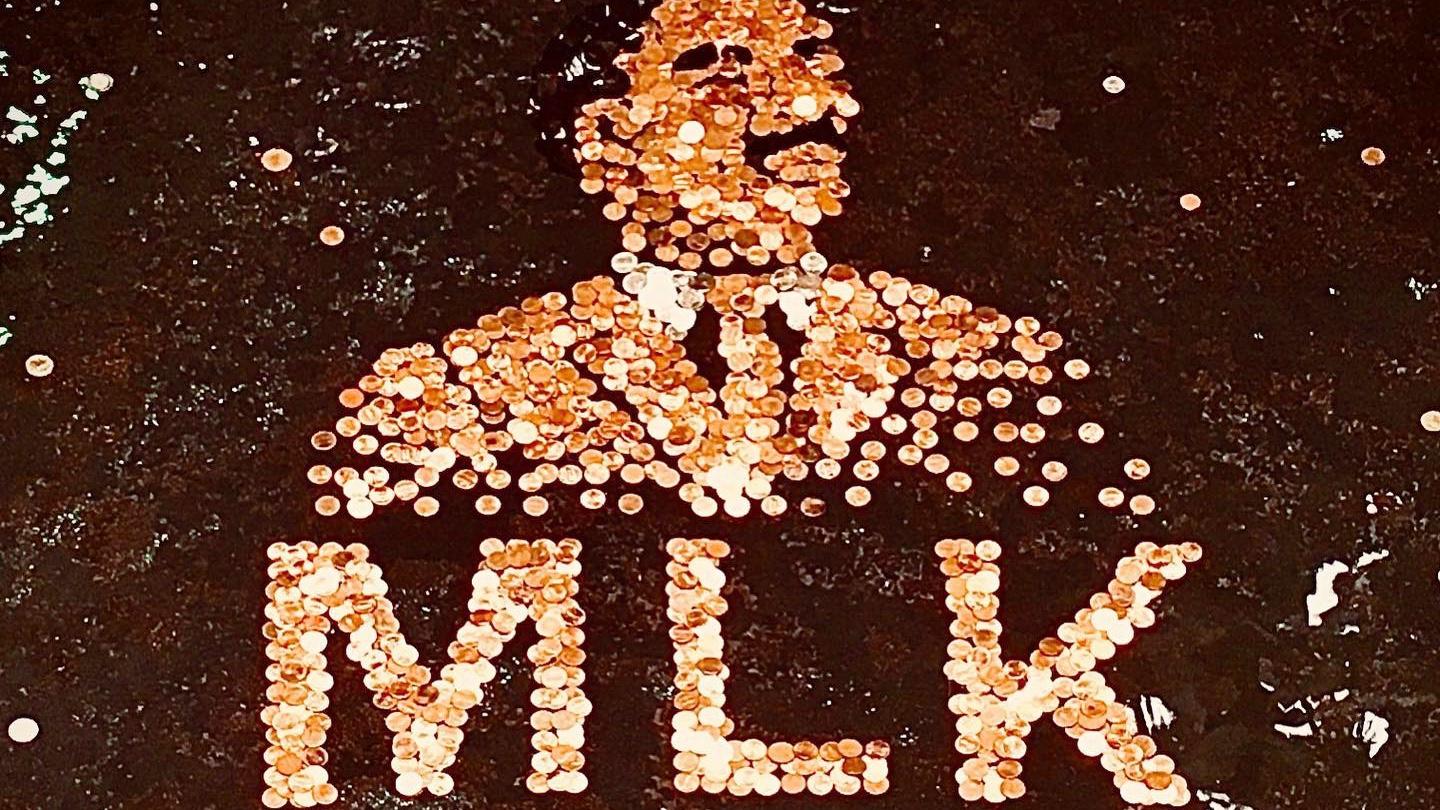 The Garfield Park Conservatory’s 2020 Martin Luther King Jr. tribute. (Courtesy of Garfield Park Conservatory)
