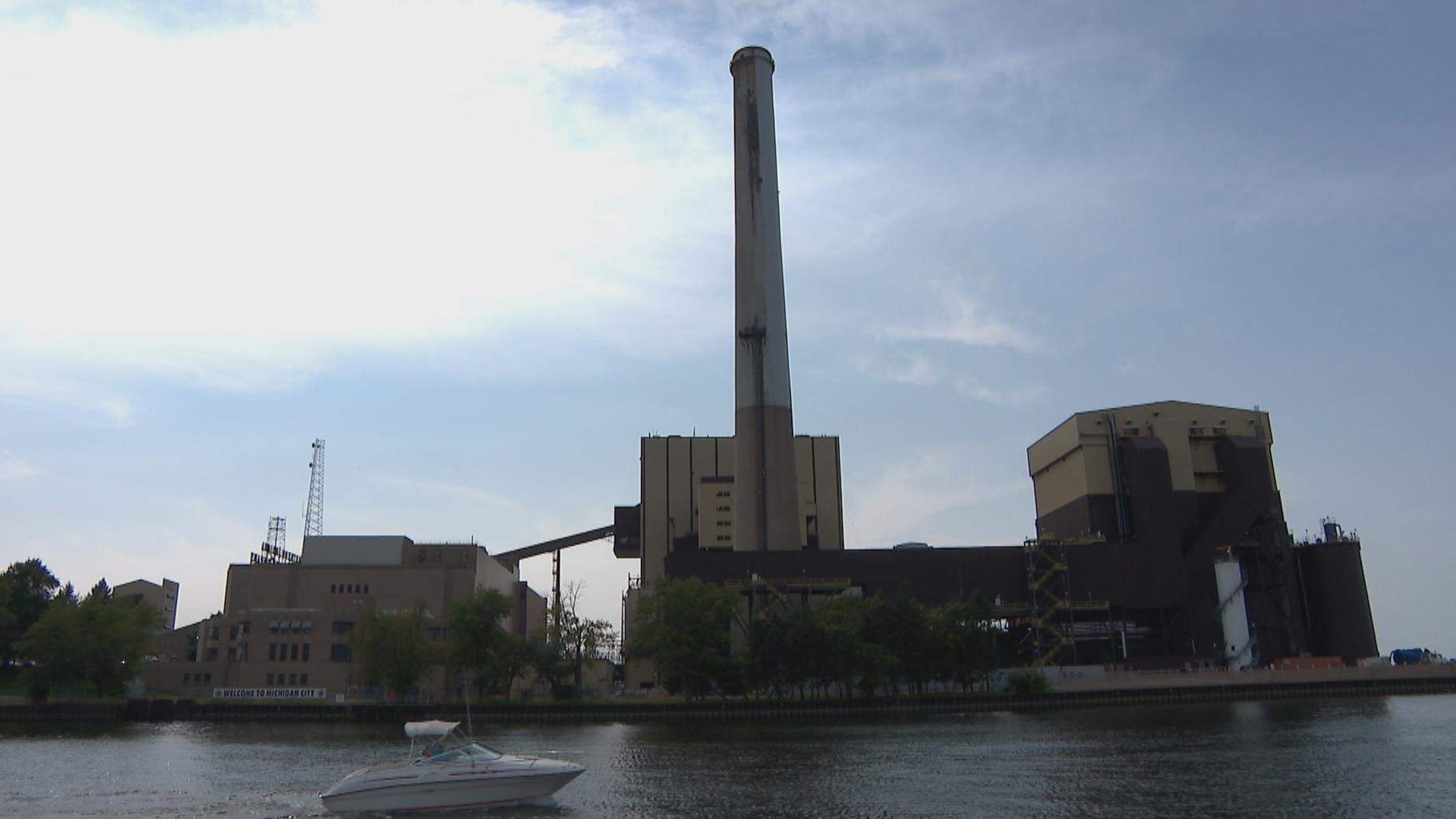 The Michigan City Generating Station has been burning coal for electricity for nearly a century. (WTTW News)