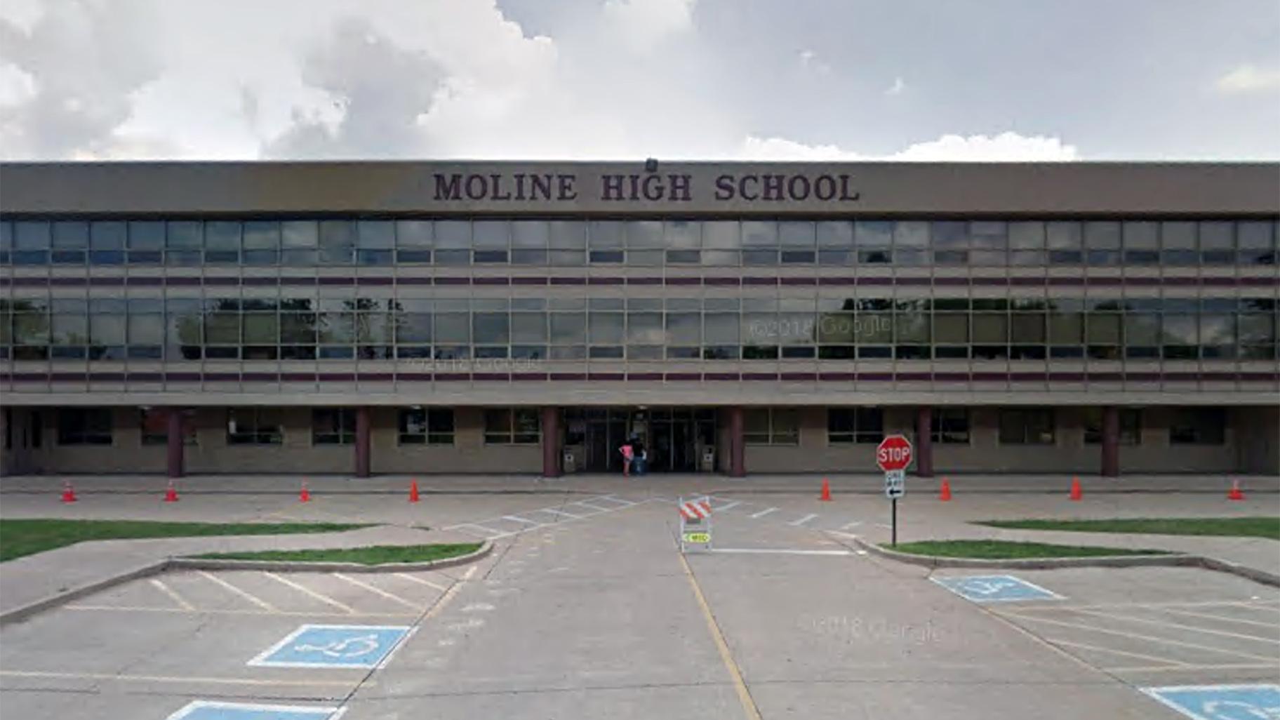 Moline High School, 3600 Avenue of the Cities. (Google Maps)