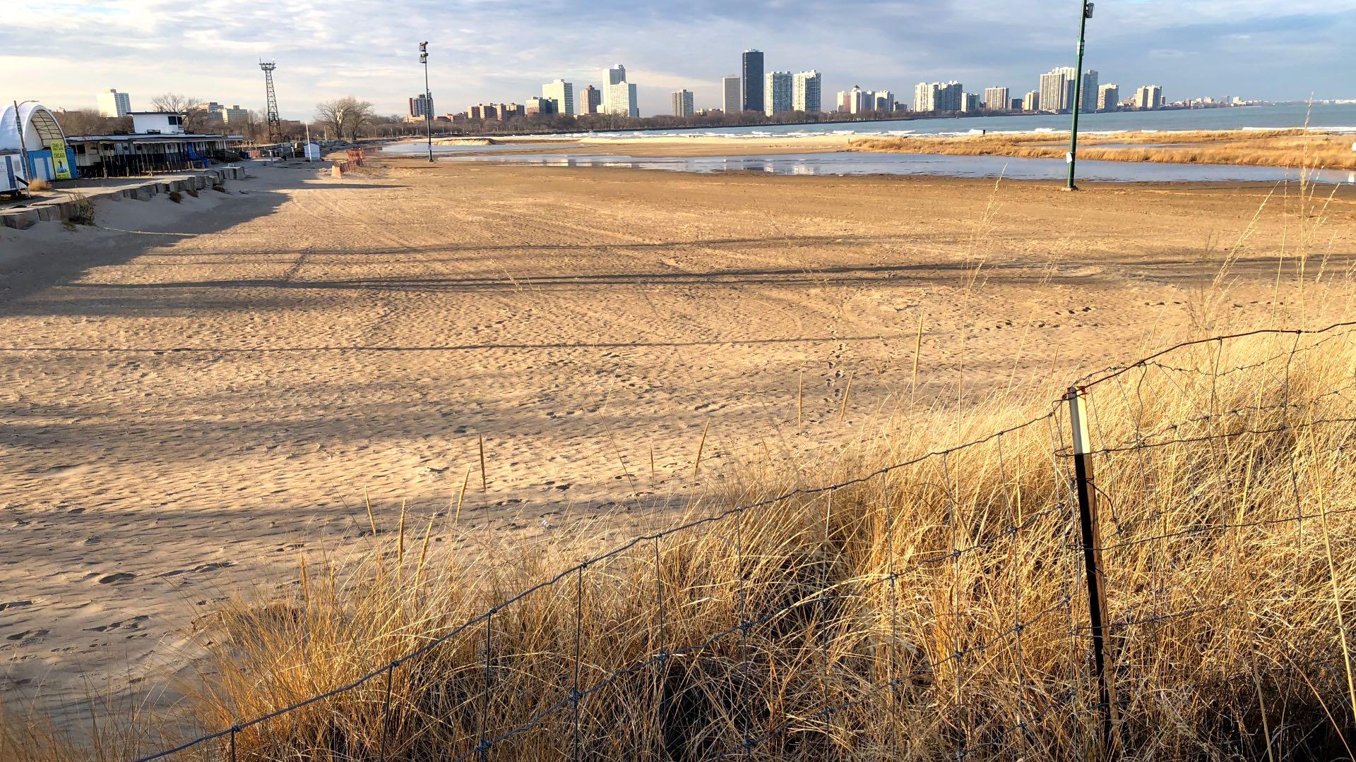 A section of open beach is being added to the protected Montrose Dune Natural Area. (Patty Wetli / WTTW News)