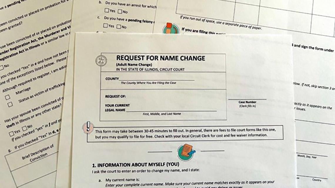 Illinois lawmakers are considering easing legal requirements for changing one’s name. (Photo illustration by Atmika Iyer / Medill Illinois News Bureau)