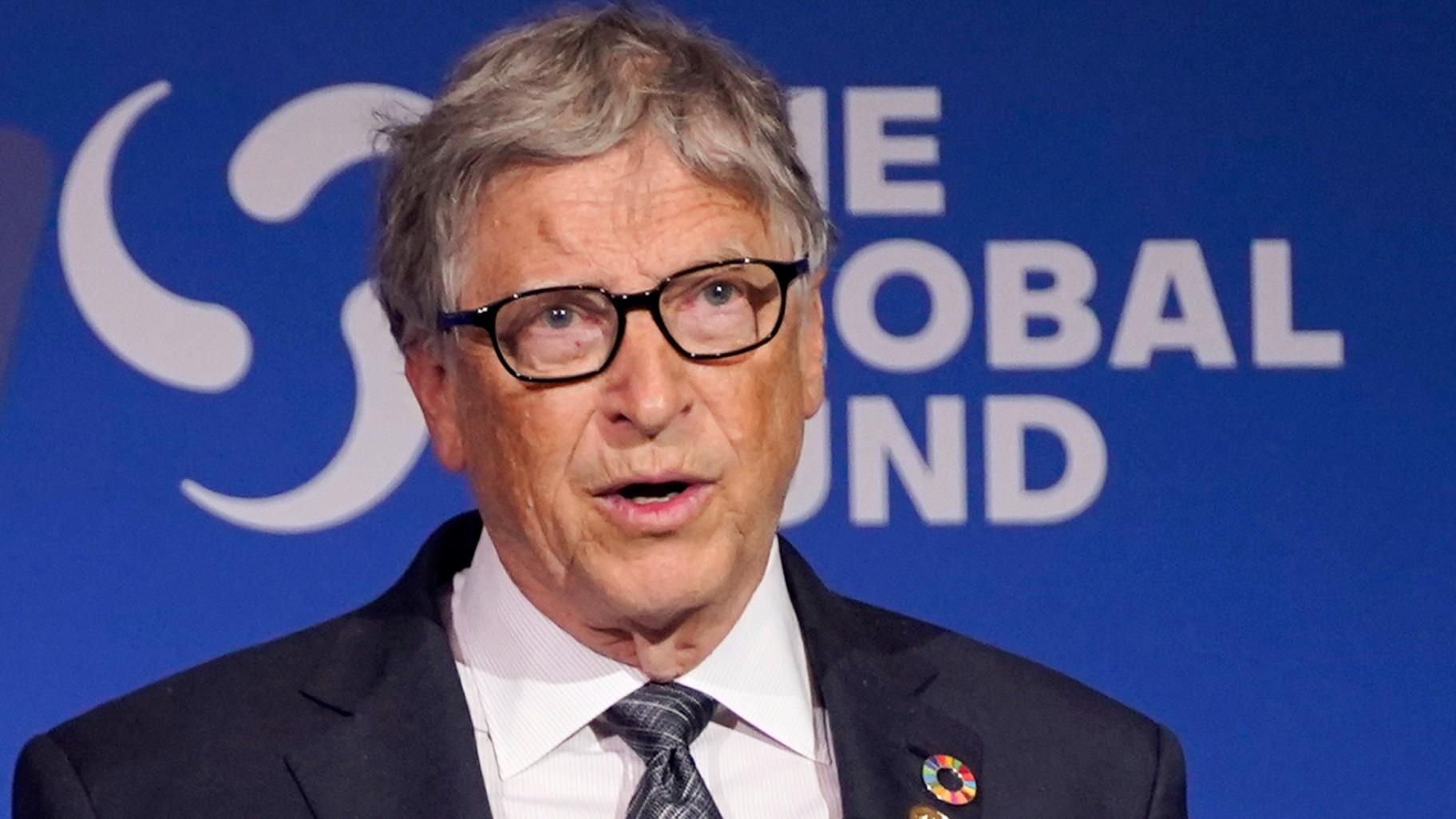 Bill Gates speaks during the Global Fund's Seventh Replenishment Conference, Sept. 21, 2022, in New York. (AP Photo / Evan Vucci, File) Bill Gates speaks during the Global Fund's Seventh Replenishment Conference, Sept. 21, 2022, in New York. (AP Photo / Evan Vucci, File)