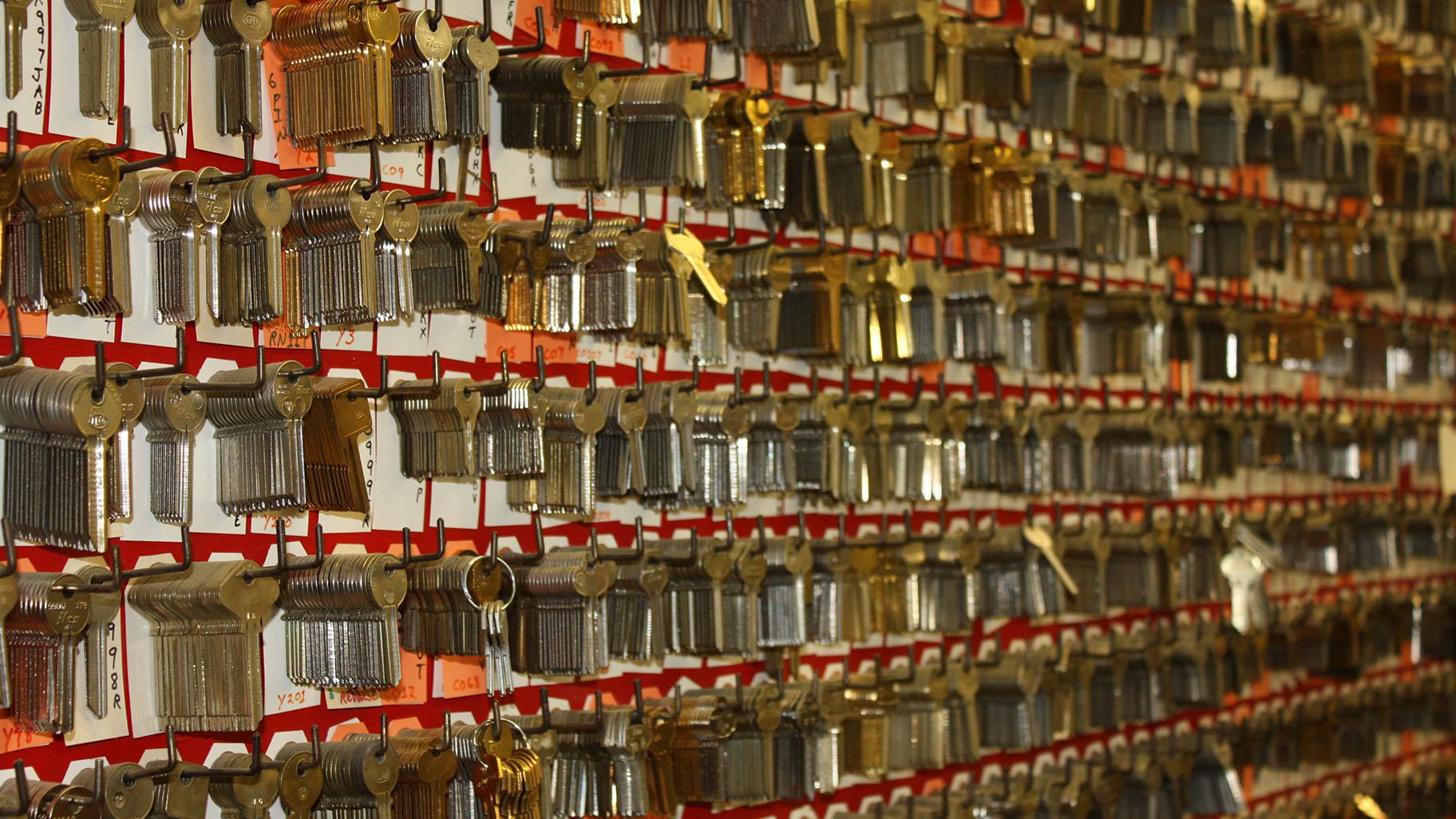 Wall of keys. (Credit: DePaul’s Center for Journalism Integrity and Excellence)
