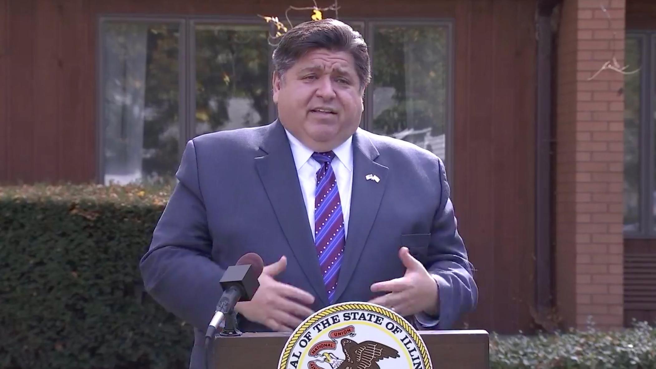 Gov. J.B. Pritzker speaks on Friday, Oct. 17, 2020. (Gov. J.B. Pritzker / Facebook)