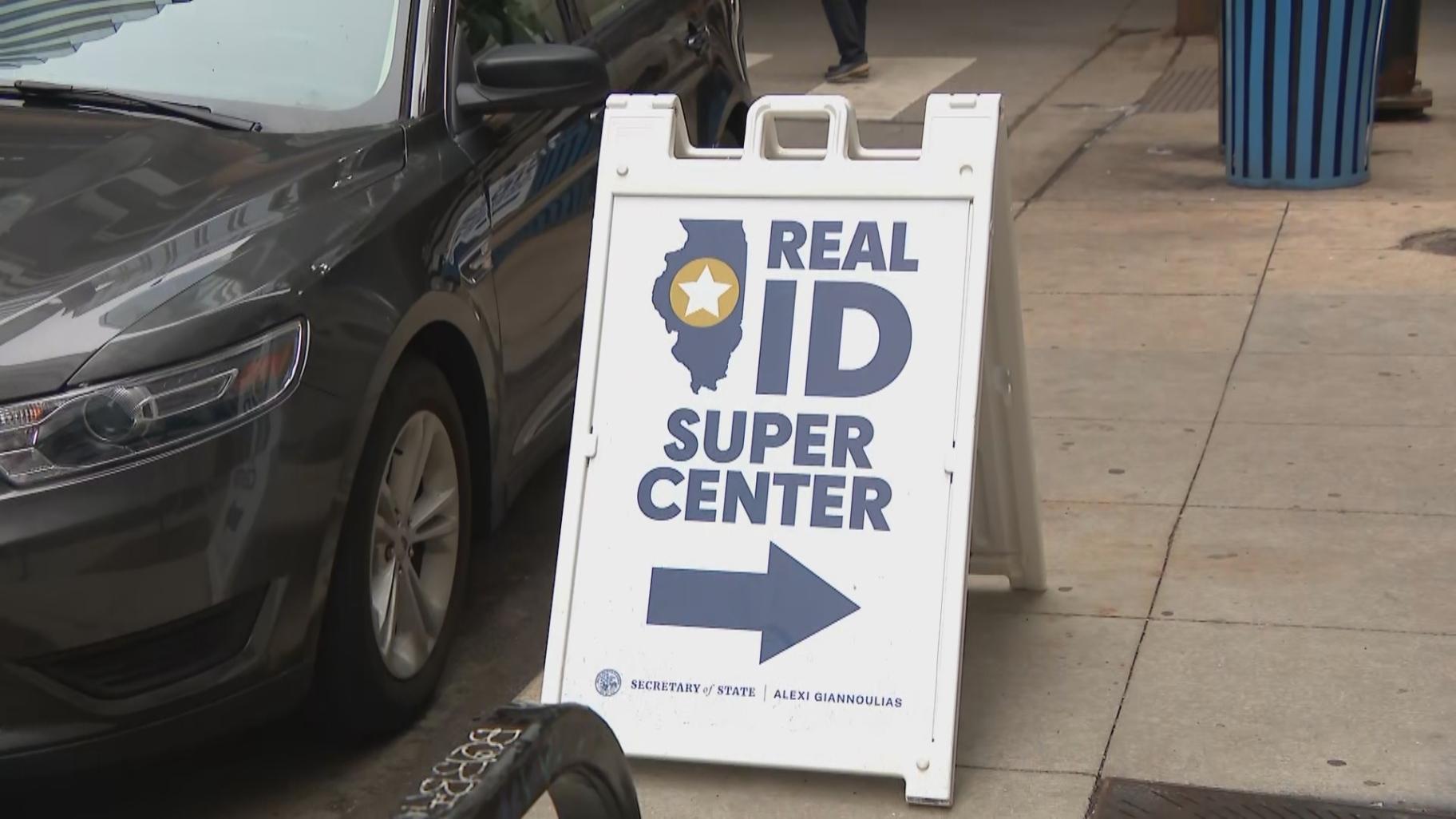 A file photo of the REAL ID Supercenter at 191 N. Clark St. in downtown Chicago. (WTTW News) A file photo of the REAL ID Supercenter at 191 N. Clark St. in downtown Chicago. (WTTW News)