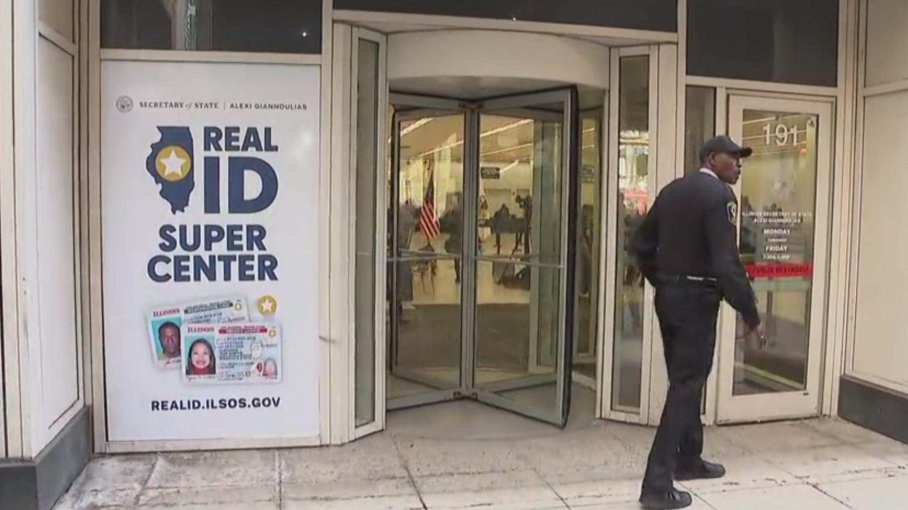 The Real ID supercenter, 191 N. Clark St., offers walk-in services from 7:30 a.m. to 5 p.m. Monday through Friday. (WTTW News) The Real ID supercenter, 191 N. Clark St., offers walk-in services from 7:30 a.m. to 5 p.m. Monday through Friday. (WTTW News)