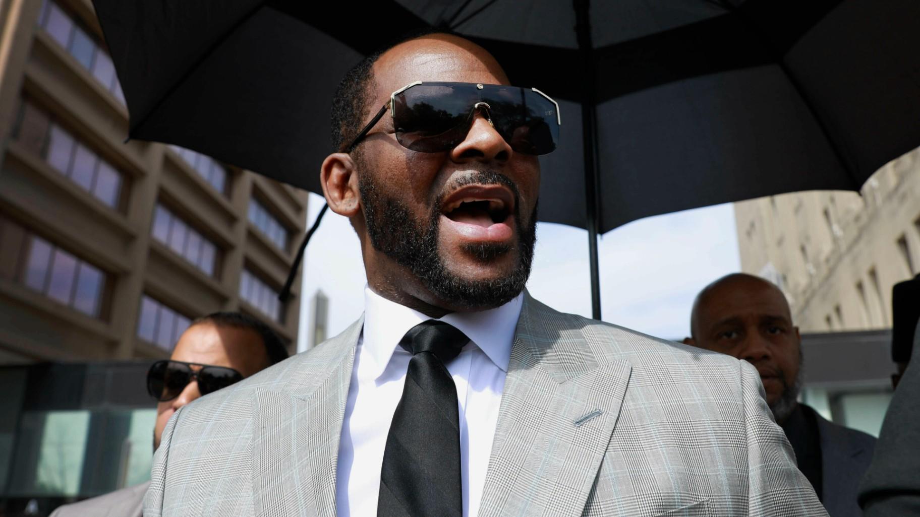 Musician R. Kelly leaves the Leighton Criminal Court building in Chicago on June 6, 2019. Kelly’s federal trial starts Monday in Chicago. (AP Photo / Amr Alfiky, File)