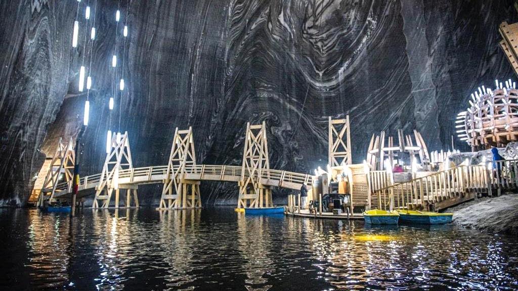 An abandoned salt mine has become a tourist destination. (Salina Turda / Facebook)