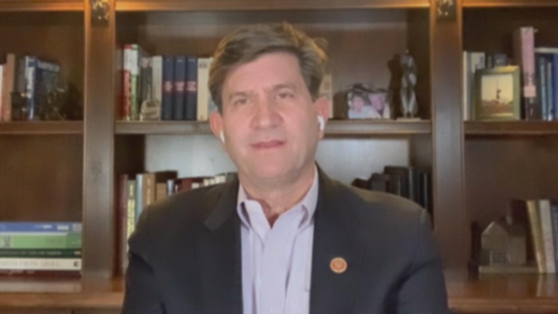 U.S. Rep. Brad Schneider appears on “Chicago Tonight” on Dec. 22, 2020 via Zoom. (WTTW News)