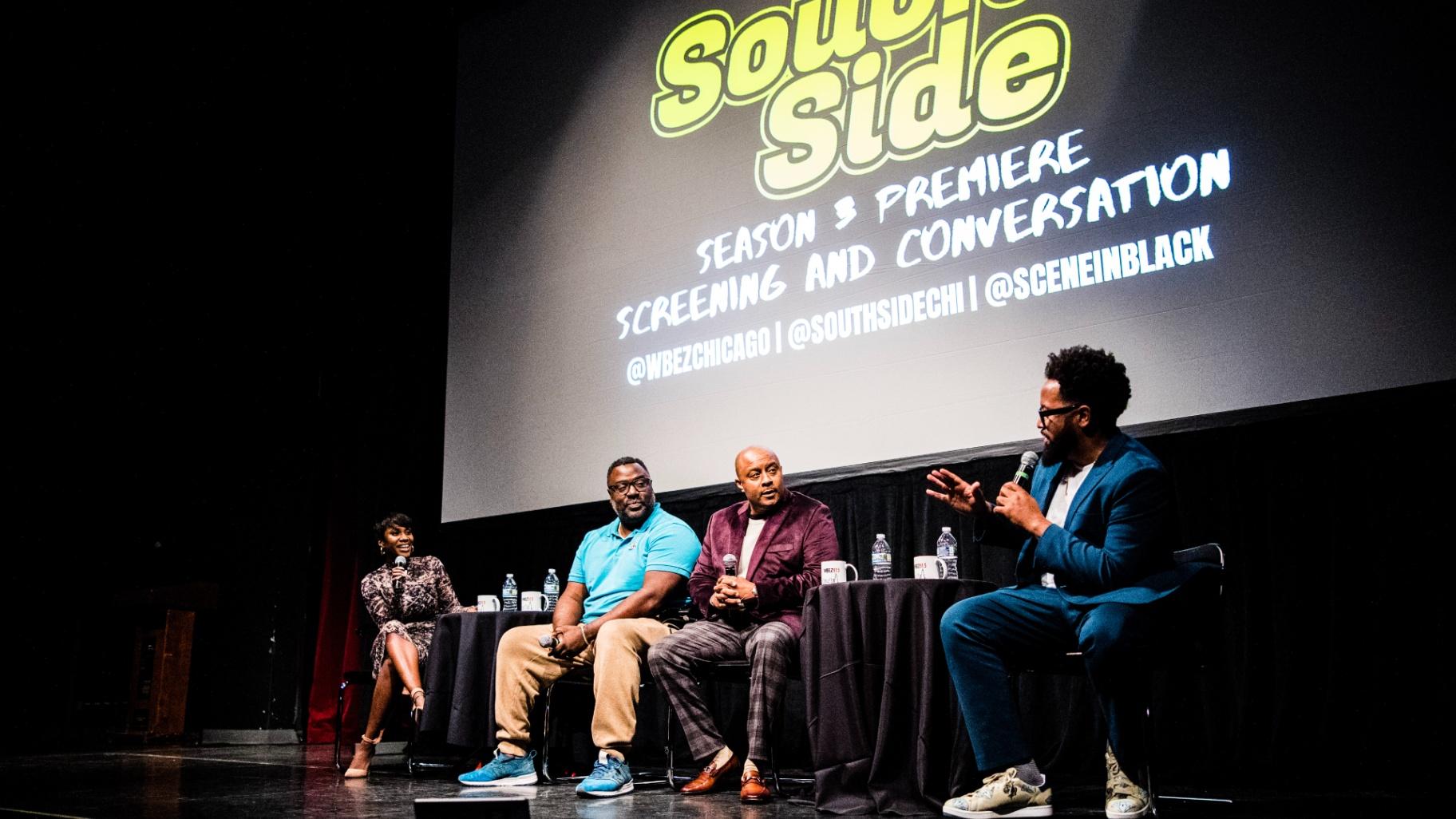 WBEZ hosted a screening of “South Side” season three at the DuSable Museum on Dec. 6, 2022. (Credit: Joe Nolasco for WBEZ Chicago, Instagram @nolasco_giovanni)