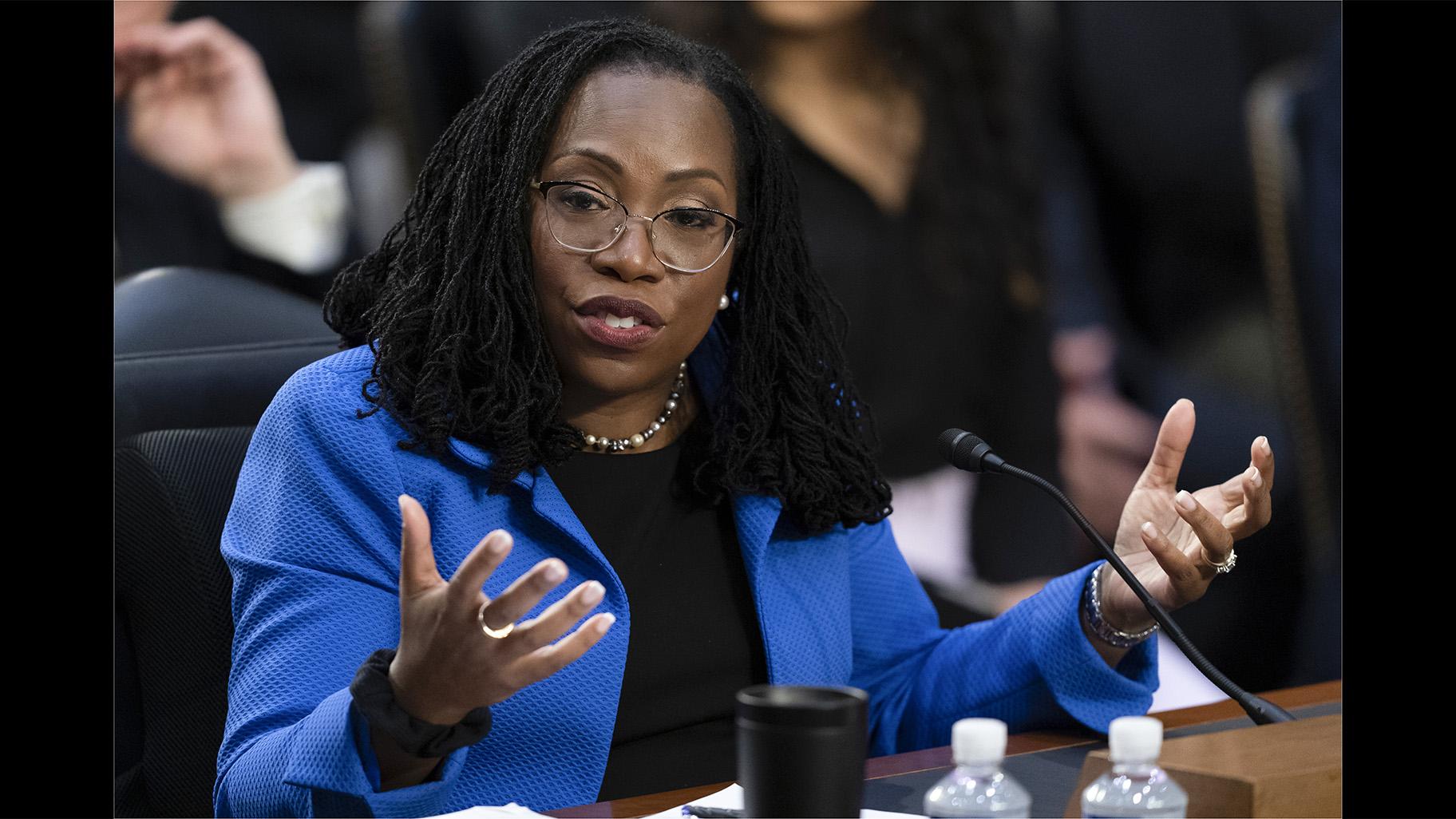 Supreme Court nominee Ketanji Brown Jackson testifies during her Senate Judiciary Committee confirmation hearing on Capitol Hill in Washington, Wednesday, March 23, 2022. (AP Photo / Alex Brandon)