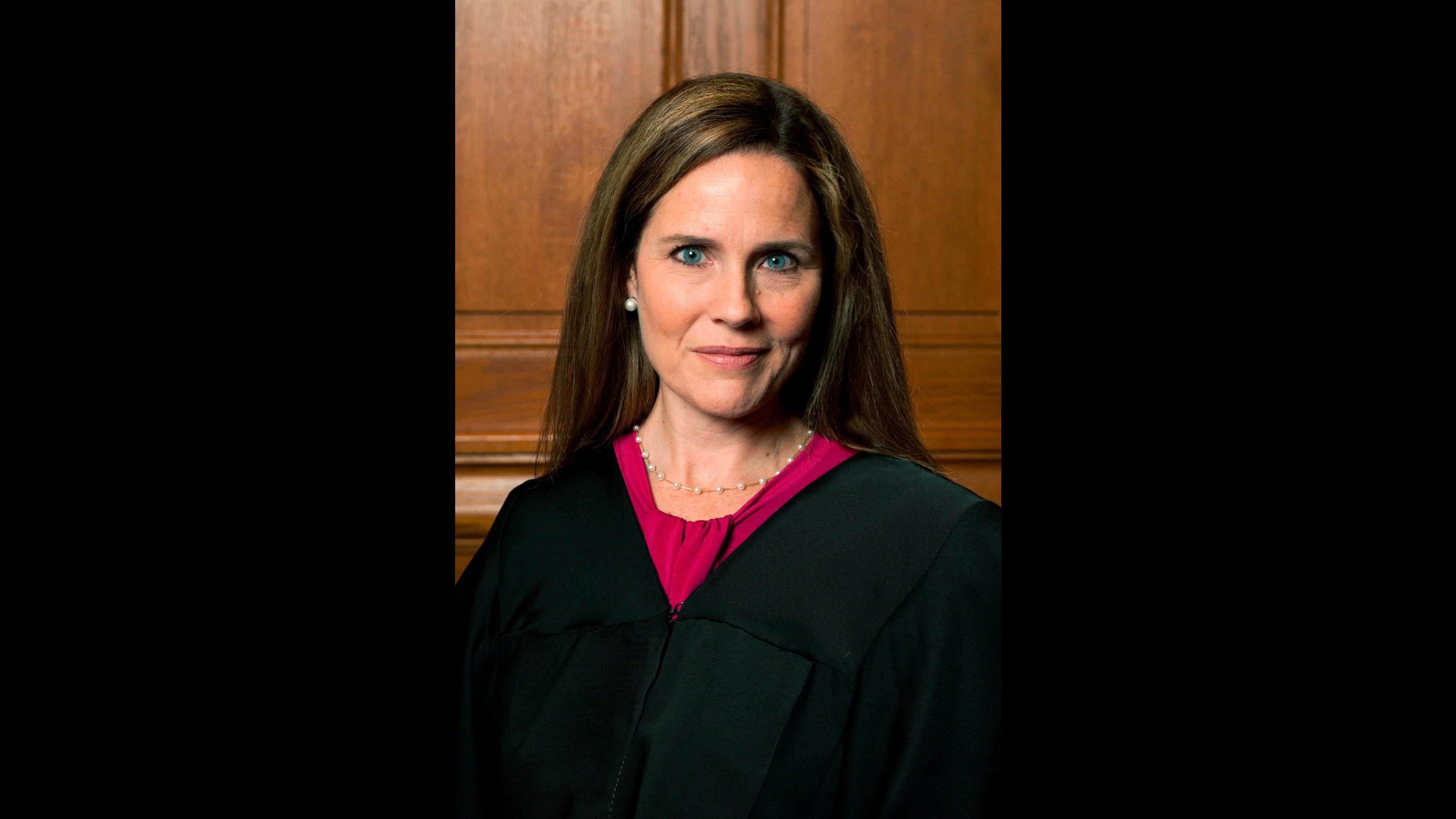 This image provided by Rachel Malehorn shows Judge Amy Coney Barrett in Milwaukee, on Aug. 24, 2018. (Rachel Malehorn, rachelmalehorn.smugmug.com, via AP)