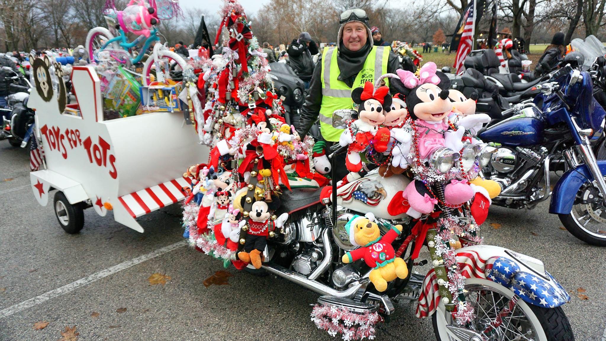 Tens of thousands of riders participate in the annual Toys for Tots Motorcycle Parade. (Chicagoland Toys for Tots Motorcycle Parade / Facebook)