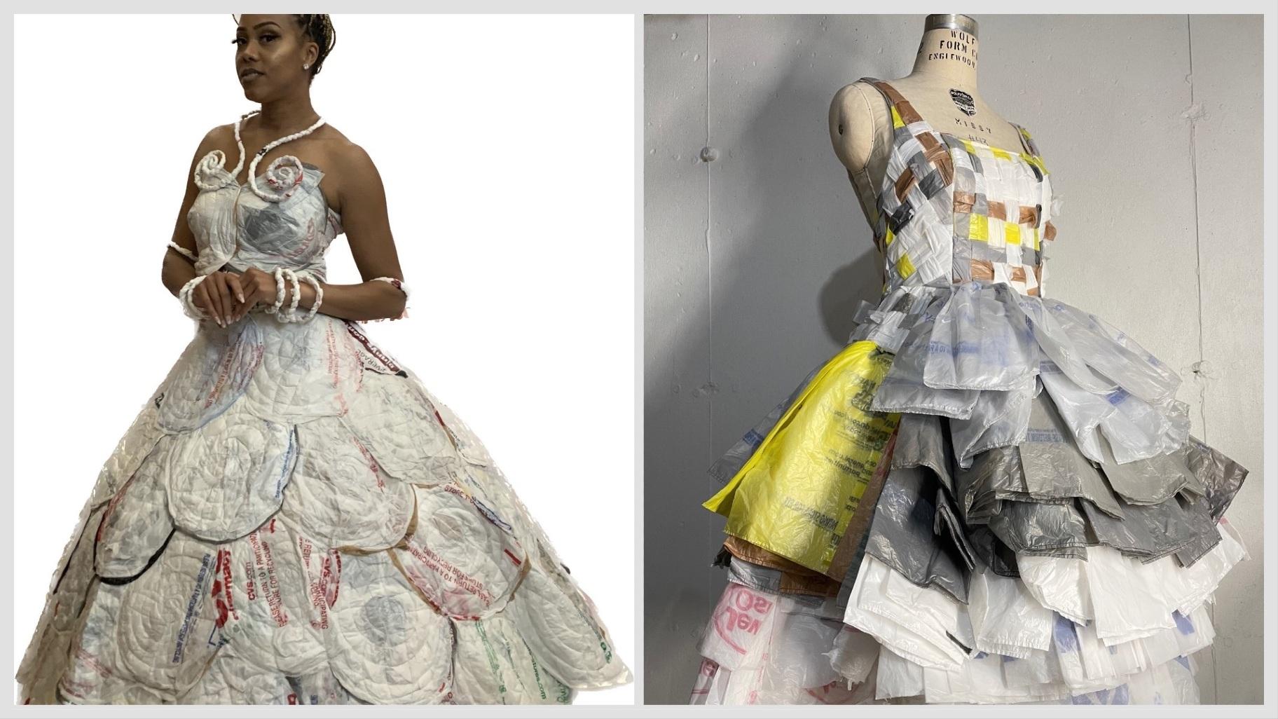 Garbage bags are an amazing material”: Meet the designer turning used  plastics into high-fashion garments