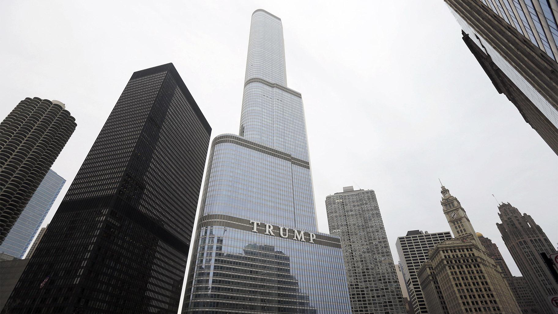 This Thursday, March 10, 2016 file photo shows the Trump International Hotel and Tower in Chicago. An Illinois tax agency has ruled that former President Donald Trump is due a  million refund on the 2011 tax bill on his downtown Chicago skyscraper, but local officials are trying to block the refund. (AP Photo / Charles Rex Arbogast, File)