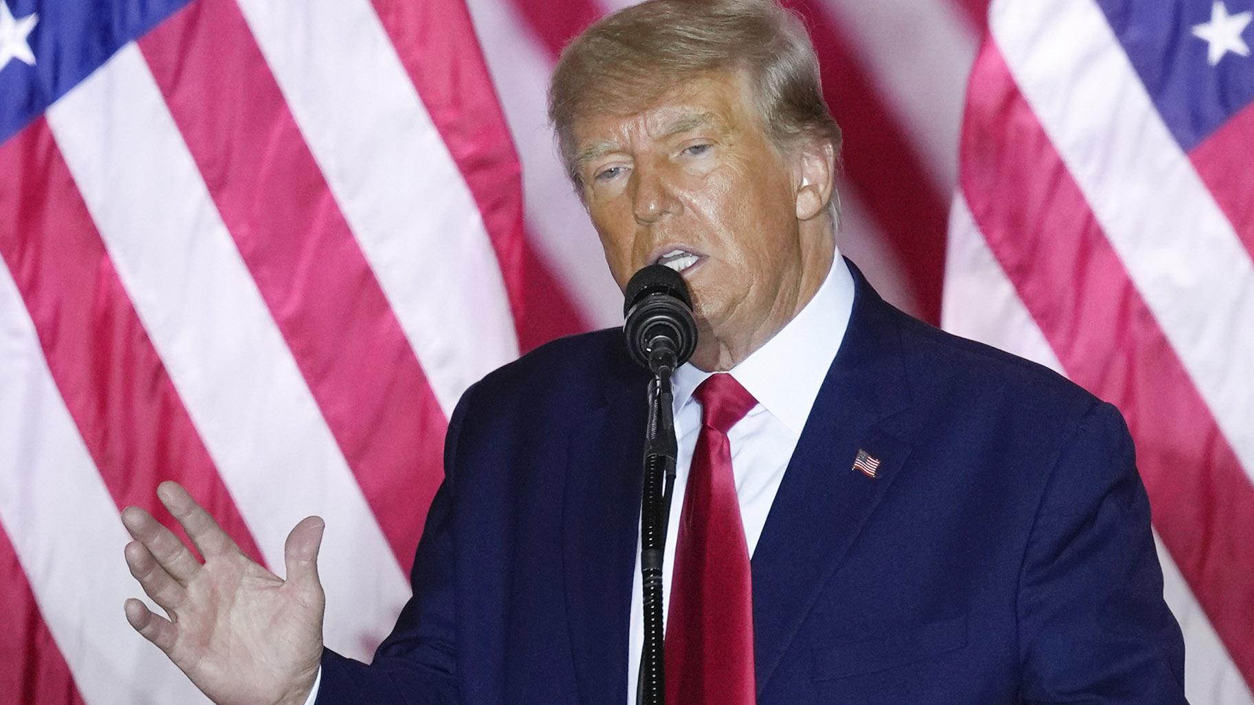 Former President Donald Trump speaks as he announces a third run for President, at Mar-a-Lago in Palm Beach, Fla., Nov. 15, 2022. (AP Photo / Rebecca Blackwell, File)