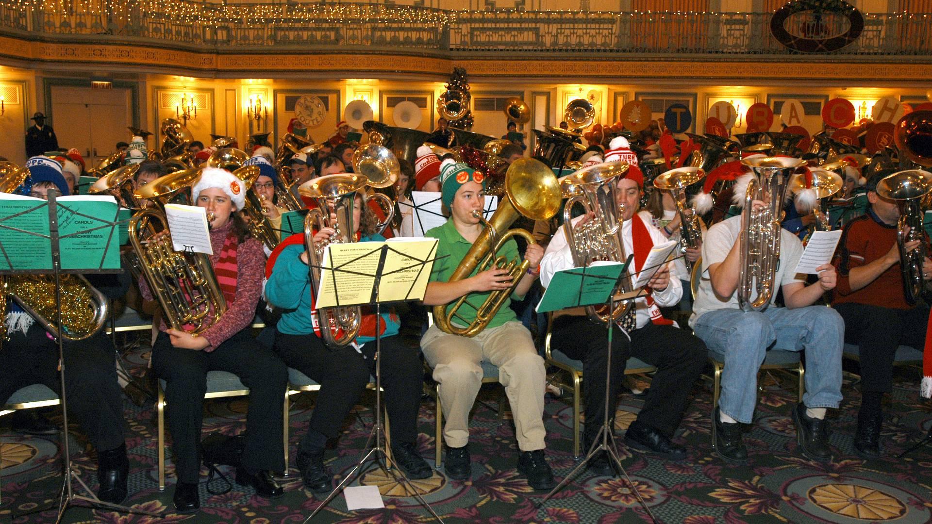 The annual Tuba Christmas returns. (Credit: The Palmer House, a Hilton Hotel)
