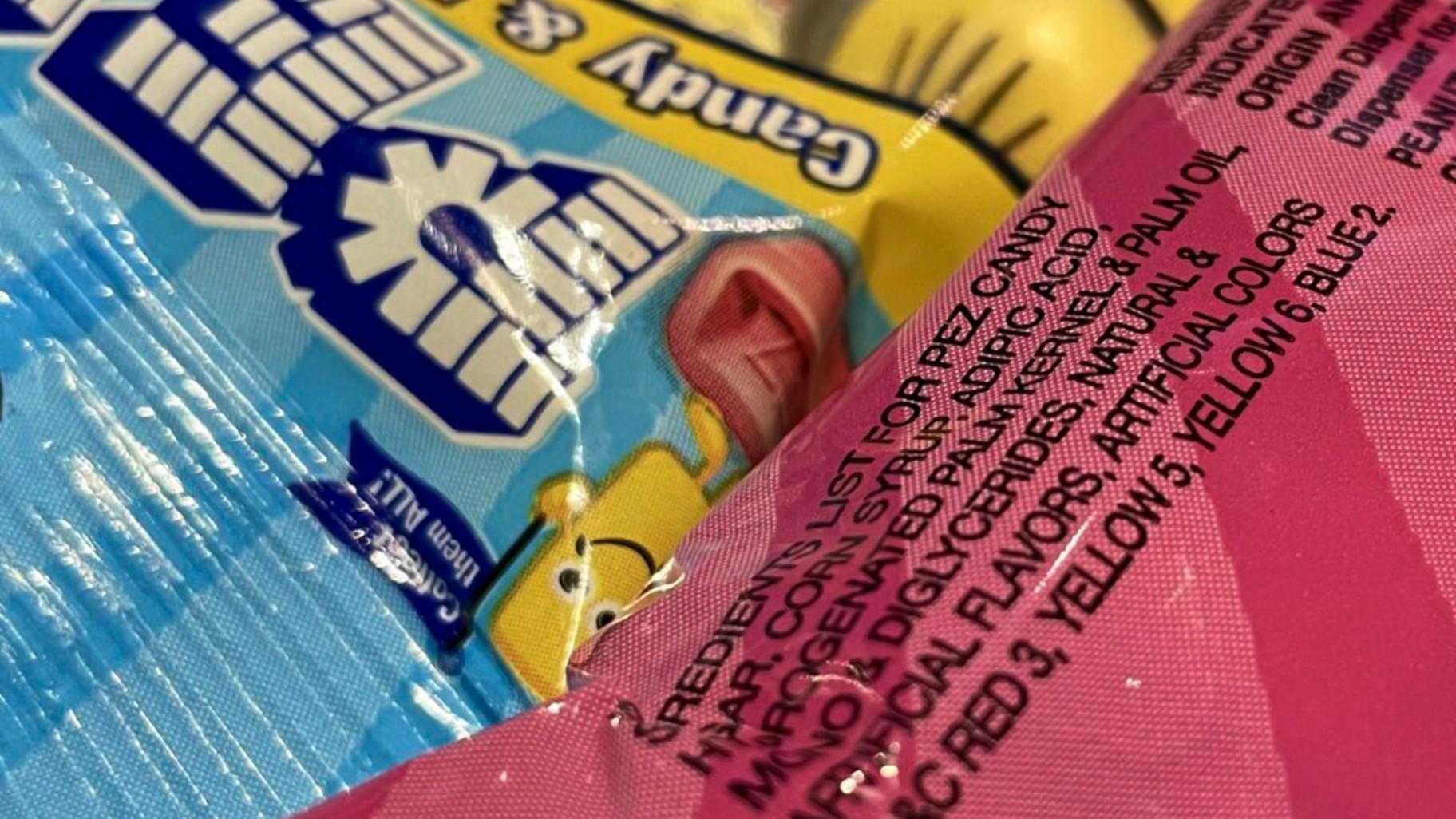 FILE - Pez candy, which contains red dye no. 3, is on display at a store in Lafayette, Calif., March 24, 2023. (Haven Daley / AP Photo, File)