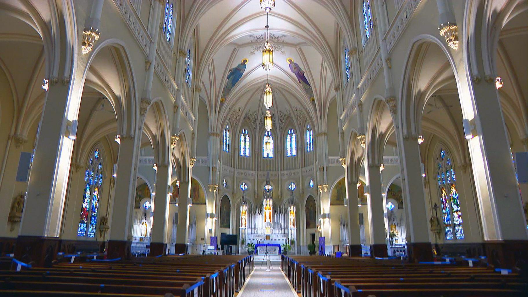 St. Columbanus Catholic Church is offering a hybrid option for parishioners this Holy Week and Easter. (WTTW News)