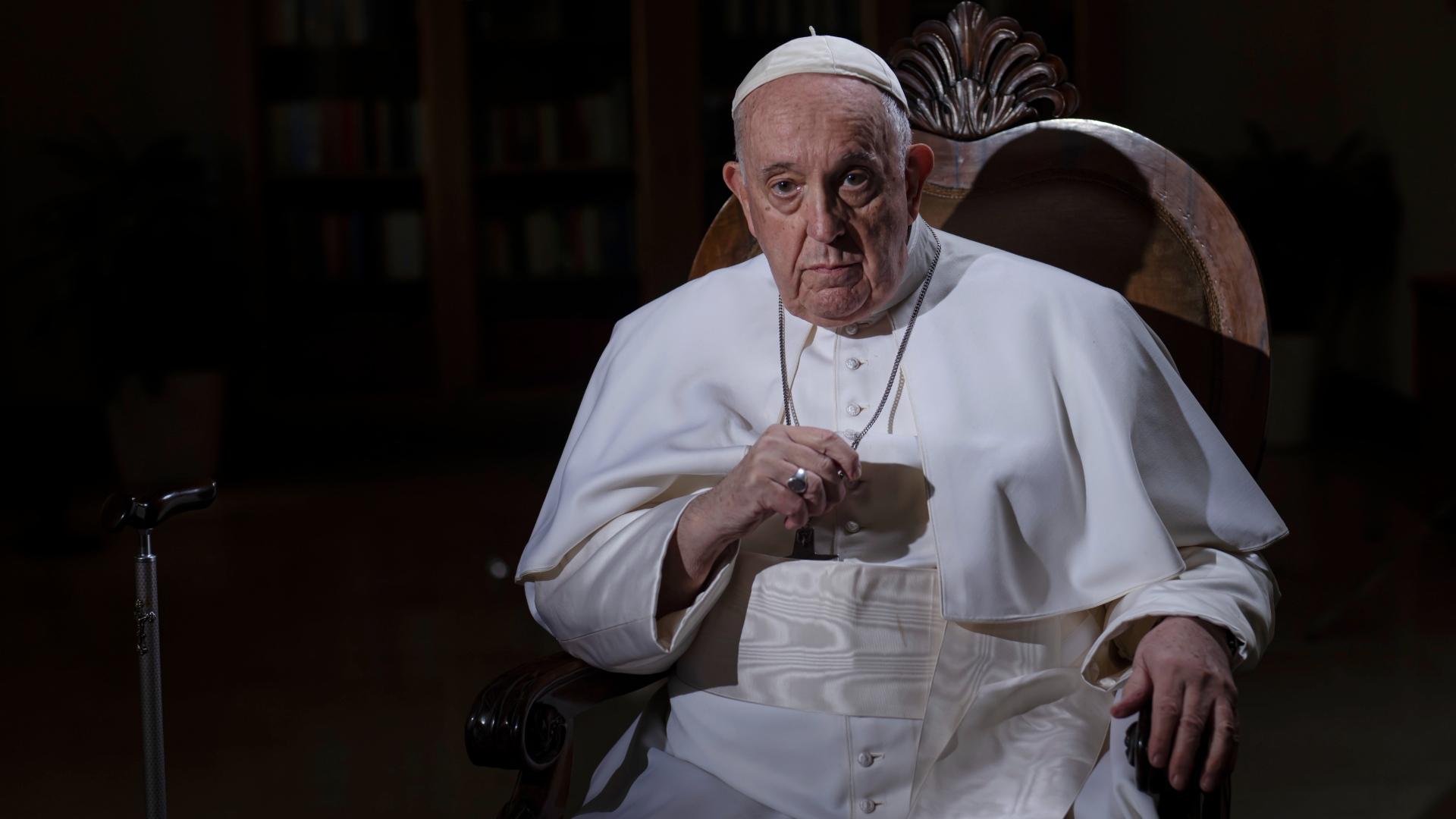 Pope Francis pauses during an interview with The Associated Press at The Vatican, Tuesday, Jan. 24, 2023. (AP Photo / Domenico Stinellis, File) Pope Francis pauses during an interview with The Associated Press at The Vatican, Tuesday, Jan. 24, 2023. (AP Photo / Domenico Stinellis, File)
