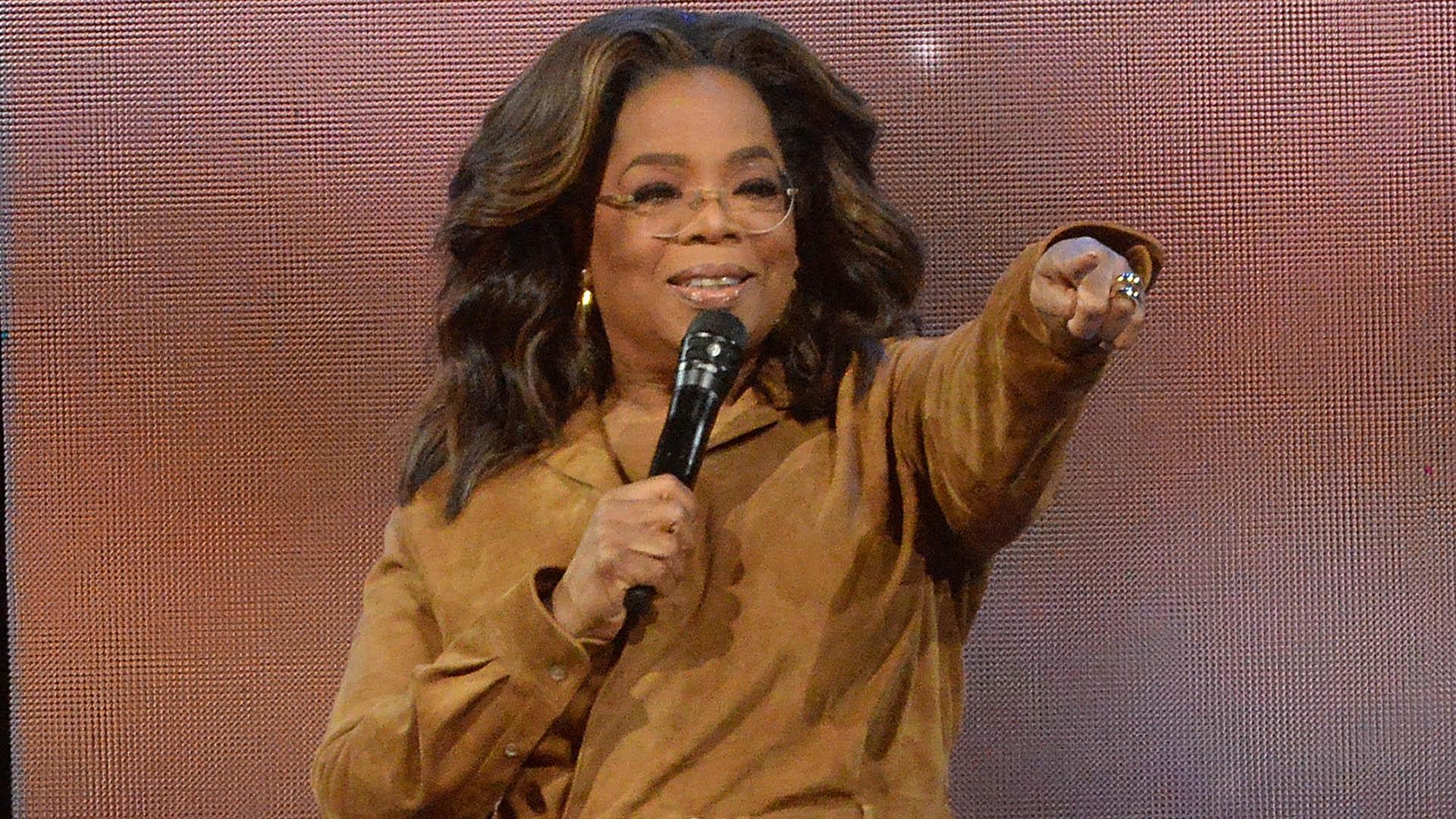 This Feb. 8, 2020 file photo shows Oprah Winfrey during “Oprah’s 2020 Vision: Your Life in Focus” tour in New York. (Photo by Brad Barket / Invision / AP, File)