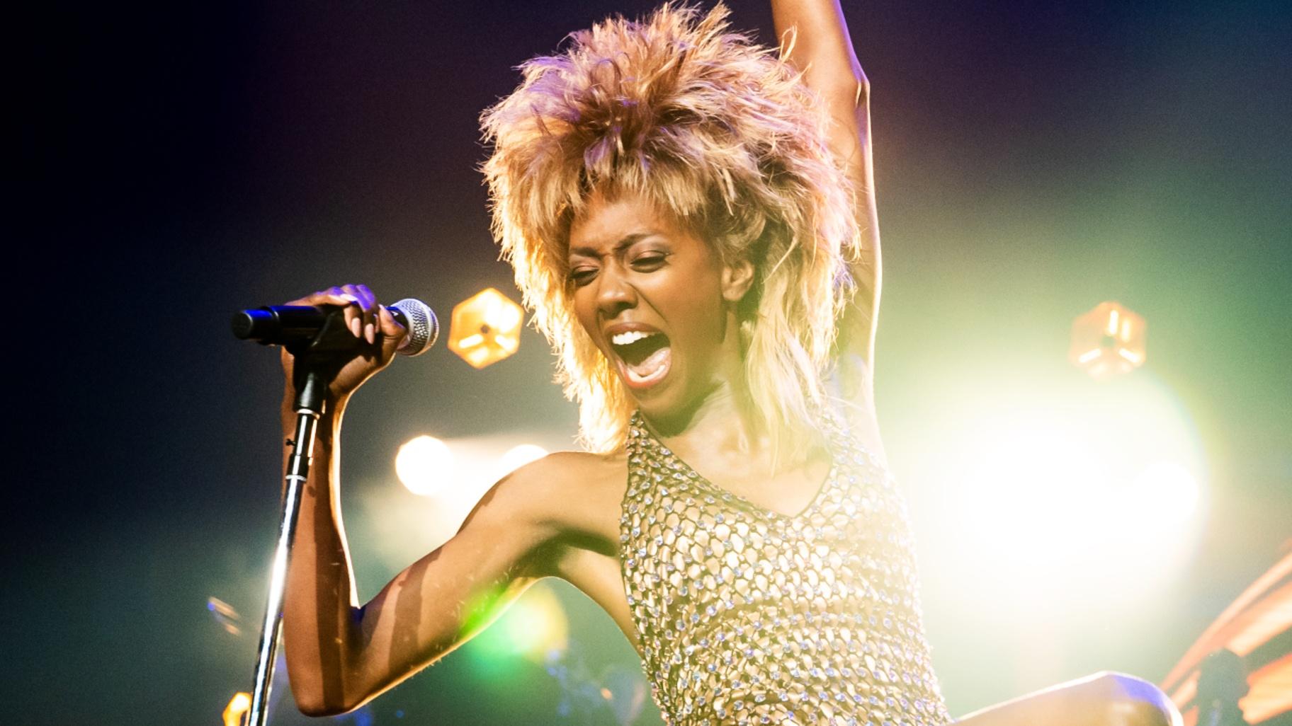 Zurin Villanueva as Tina Turner in the North American touring production of “Tina: The Tina Turner Musical.” (Matthew Murphy / MurphyMade)