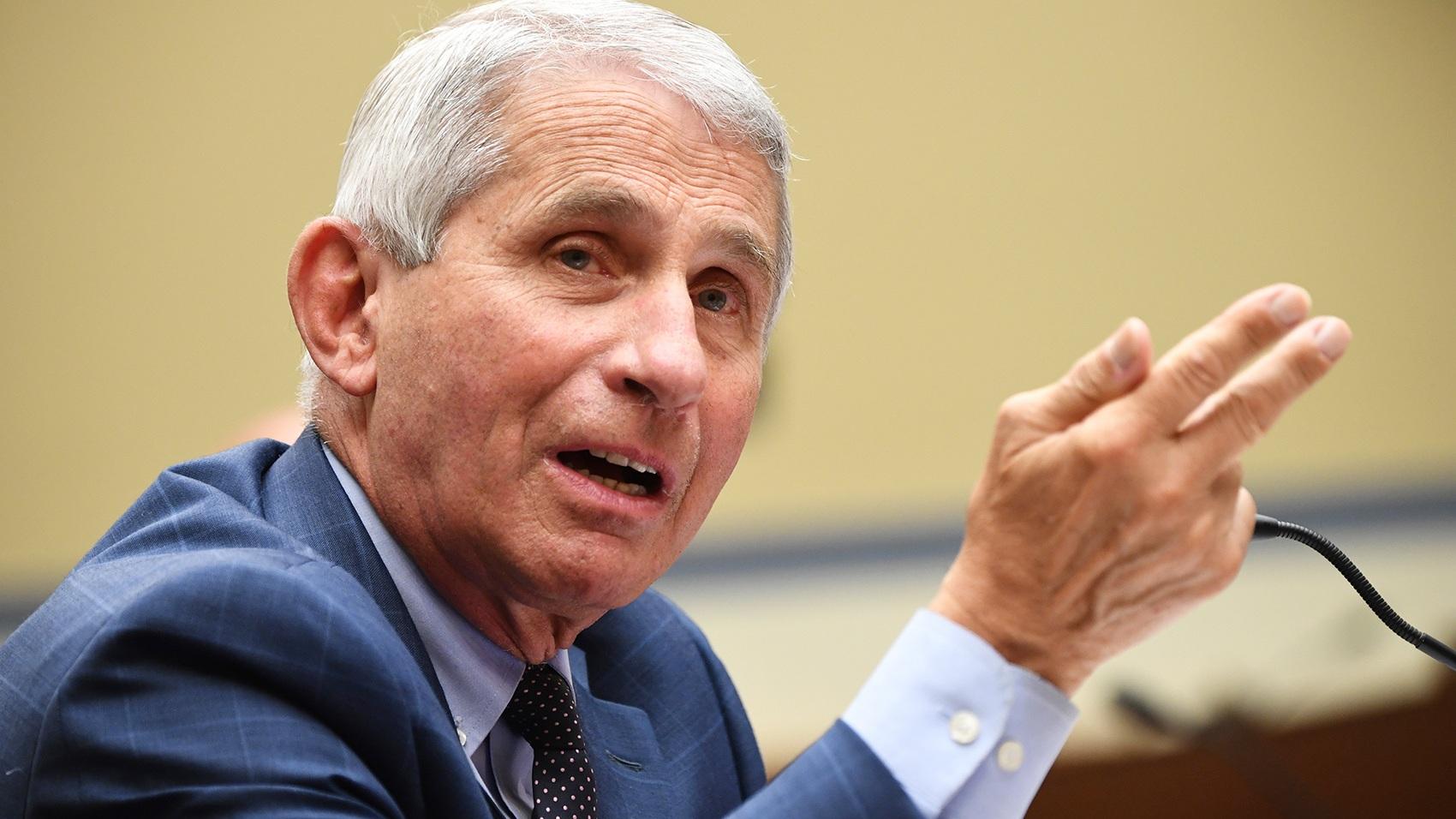Dr. Anthony Fauci, director of the National Institute for Allergy and Infectious Diseases, testifies before a House Subcommittee on the Coronavirus Crisis hearing on July 31, 2020 in Washington, DC. (Photo by Kevin Dietsch-Pool / Getty Images)