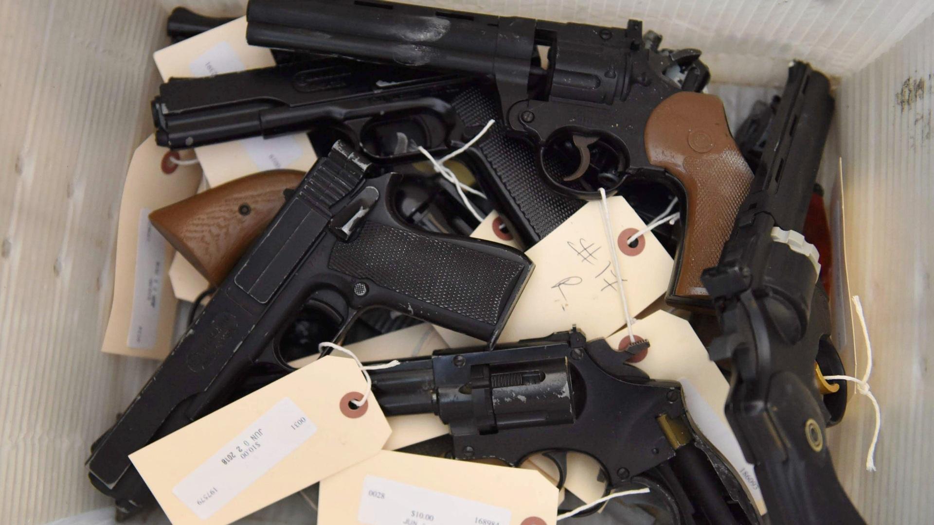 Chicago Mayor Lori Lightfoot said the gun buyback program would get “guns out of the hands of dangerous people.” (Chicago Police Department / AP)