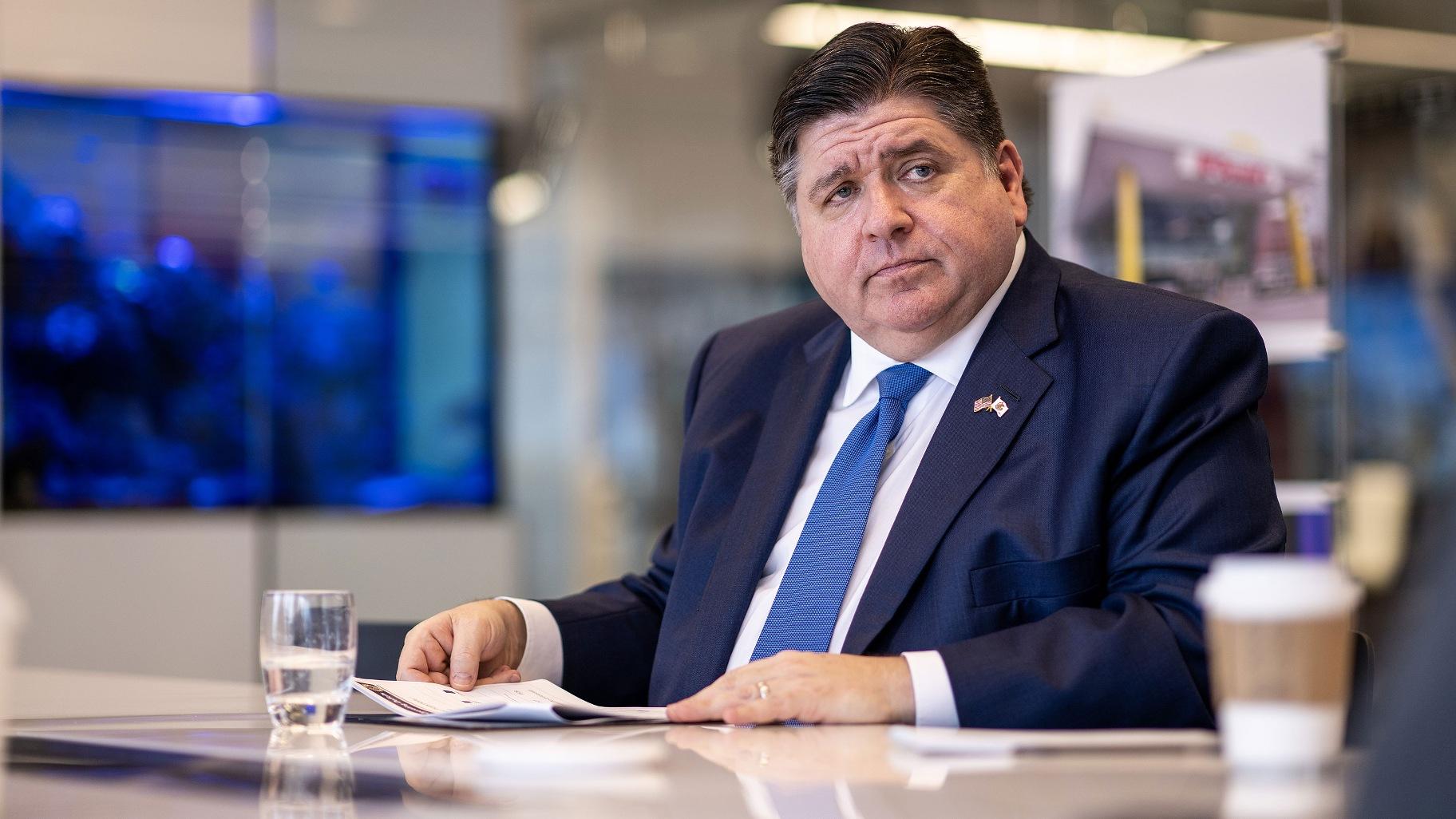 “We should put the right to choose on every ballot,” Illinois Gov. J.B. Pritzker said. (Christopher Dilts / Bloomberg / Getty Images)