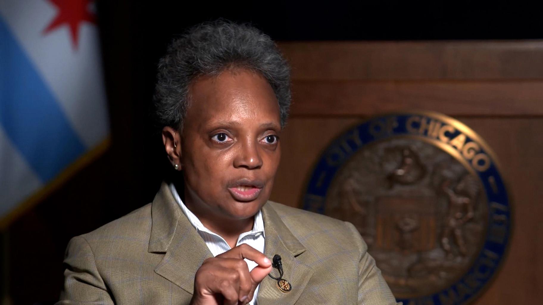 Chicago Mayor Lori Lightfoot says relying primarily on law enforcement to fight crime, without other support for communities, doesn't work. (Leonel Mendez / CNN)