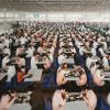 "Manufacturing #11, Youngor Textiles, Ningbo, Zhejiang Province" by Edward Burtynsky, 2005; courtesy of Museum of Contemporary Photography