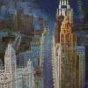 A view of North Michigan Avenue north from the Chicago River, ca. 1935; image courtesy of University of Illinois Press