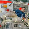 An Exhausted Firefighter Rests. Image Credit: Nicola McClean
