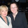 Host Elizabeth Brackett and producer Alex Silets pause for a photo after they debrief.