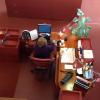 SC Johnson employees still work on Frank Lloyd Wright-designed office furniture in the Great Workroom.