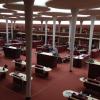 The Frank Lloyd Wright-designed Great Workroom in the 1939 SC Johnson Administration Building.