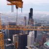 As high as it gets - One of the cranes used to build the Trump Tower