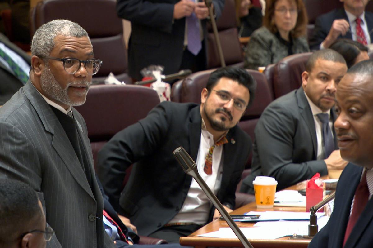 Ald. Walter Burnett (27th Ward) speaks during a meeting of the Chicago City Council in December 2019. (WTTW News)