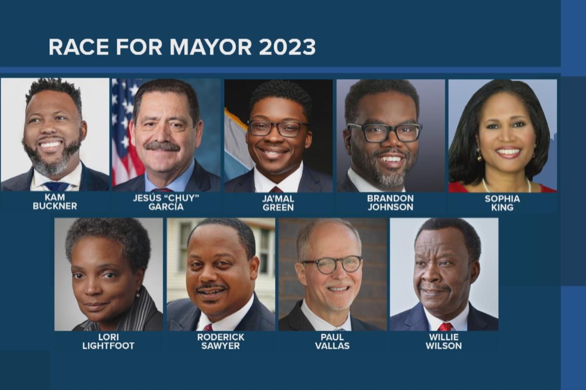 The nine candidates running for mayor of Chicago. (WTTW News)