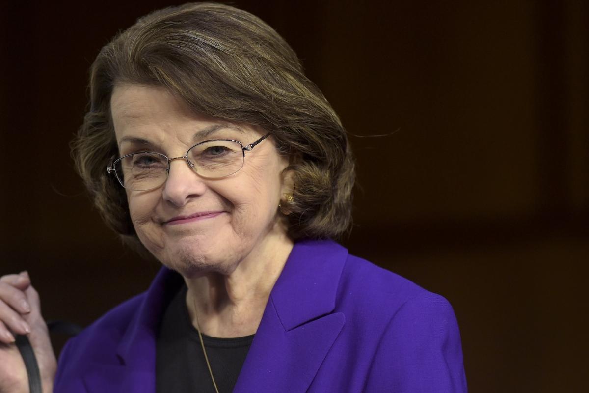 The Senate Judiciary Committee's ranking member Sen. Dianne Feinstein, D-Calif. returns on Capitol Hill in Washington, March 22, 2017, to hear testimony from Supreme Court Justice nominee Neil Gorsuch. Democratic Sen. Dianne Feinstein of California has died. She was 90. (AP Photo/Susan Walsh, File)