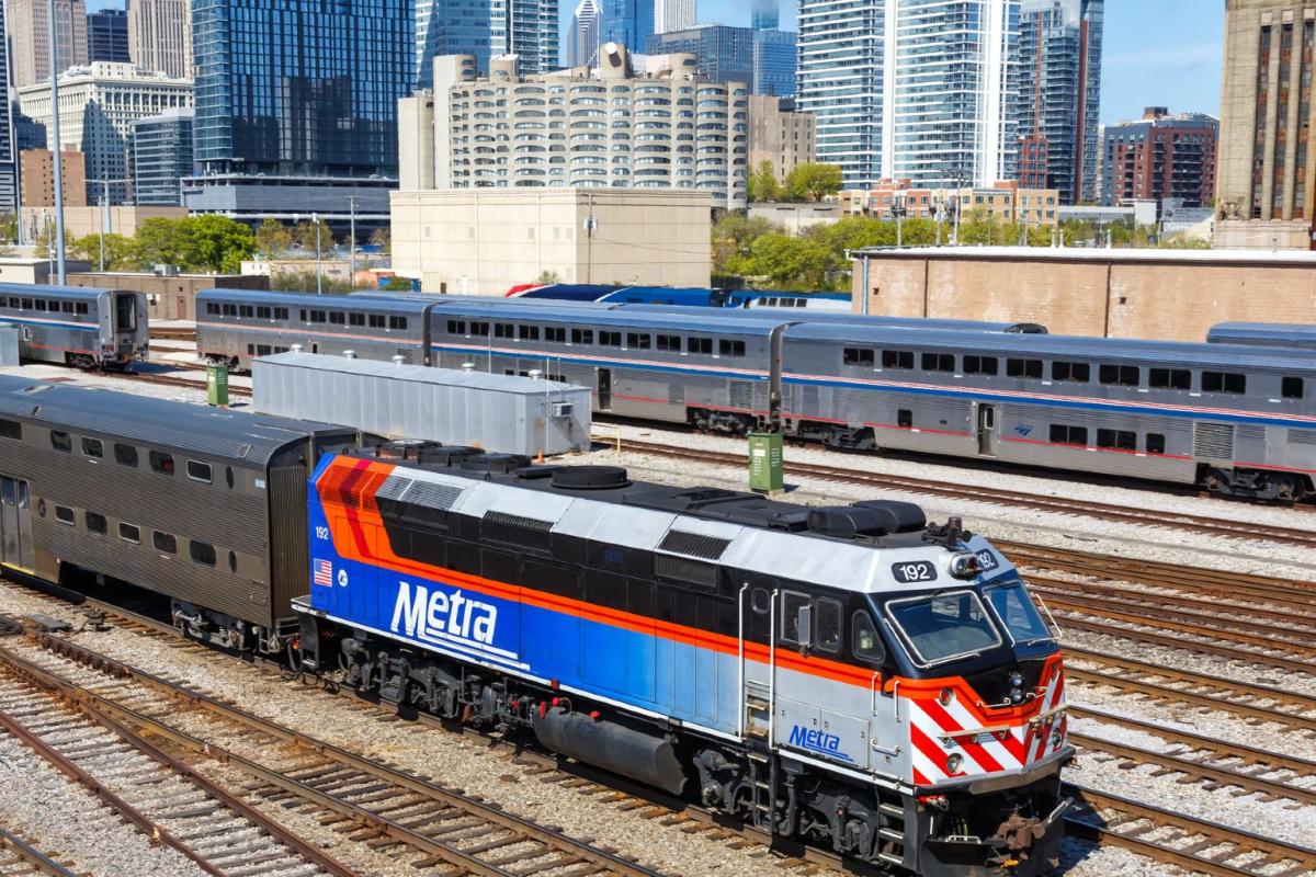 File photo of a Metra train in Chicago in 2023. (Boarding1Now / iStock)