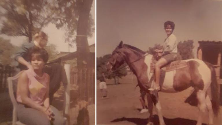 South Shore resident Diane Brooks brought these photos of her cousin Rowena Barrett to the Cook County Missing Persons Day in 2024. The Cook County Medical Examiner’s Office will host the sixth annual Missing Persons Day on April 18, 2026, from 10 a.m. to 2 p.m. at 2121 W. Harrison St. in Chicago. (Courtesy of Diane Brooks)
