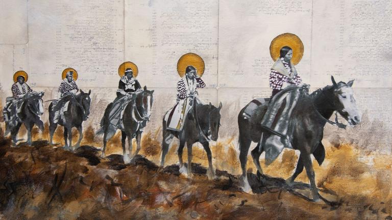 “Sacred Under the Cliff of Yellowstone” (Credit: Ben Pease / The Field Museum)