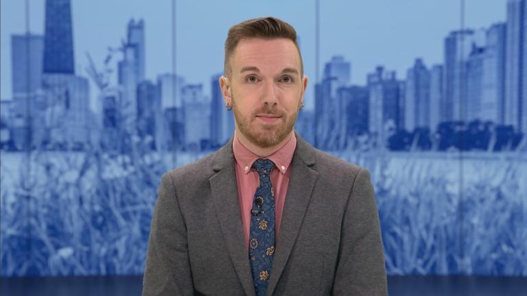 Nick Blumberg hosts "Chicago Tonight" on March 25, 2025. (WTTW News)