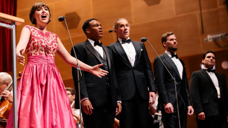 Ryan Opera Center Ensemble performing at “Sunday in the Park With Lyric.” (Kyle Flubacker)