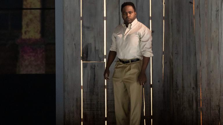 Will Liverman in “Fire Shut Up In My Bones.” (Photo by Todd Rosenberg)
