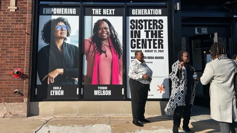 Yvonne Welbon, founder and CEO of Sisters in Cinema, has been documenting the history of Black women filmmakers for decades. Sisters in Cinema has grown from an online database to the Sisters in Cinema Media Arts Center, 2310 E. 75th St. (Blair Paddock / WTTW News)