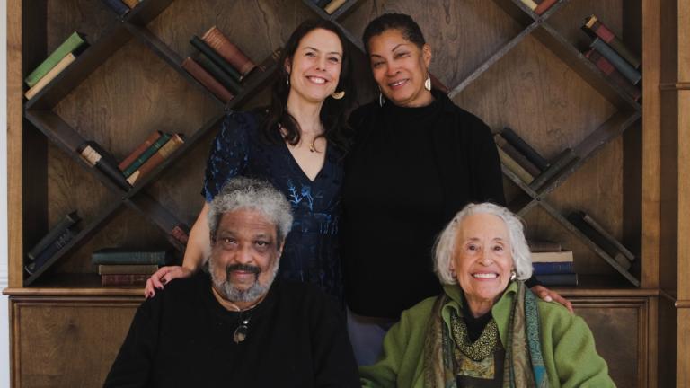 Author Rachel Jamison Webster with her cousins and collaborators Edie Lee Harris, Robert Lett and Gwen Marable. (Adele Fammeree)