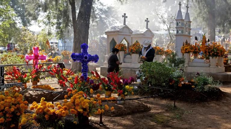 Ann Murdy, Grave Decorating in Tzintzuntzan, 2010, digital photograph (NMMA Permanent Collection) 